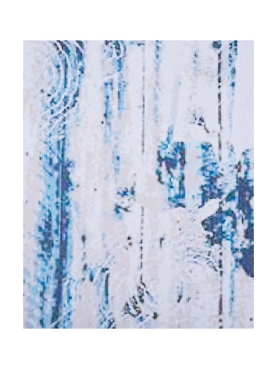 Beliani Burdur Αντιολισθητικό Χαλί Διάδρομος Blue 80x150cm