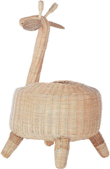 Beliani Kids Storage Basket Made of Straw