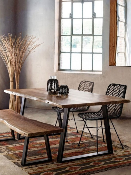 Lizard-w Tisch Speisesaal Holz Coffee 140x80x78cm