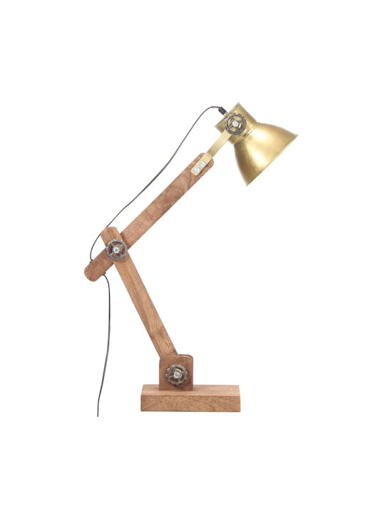 vidaXL Office Lamp with Flexible Arm for Socket E27 in Copper Color