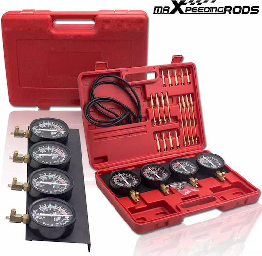 Motorcycle Carburetor Synchronizer Tool Kit 4 Cylinder Adjustment Gauge Readings 0-76 Cm Hg