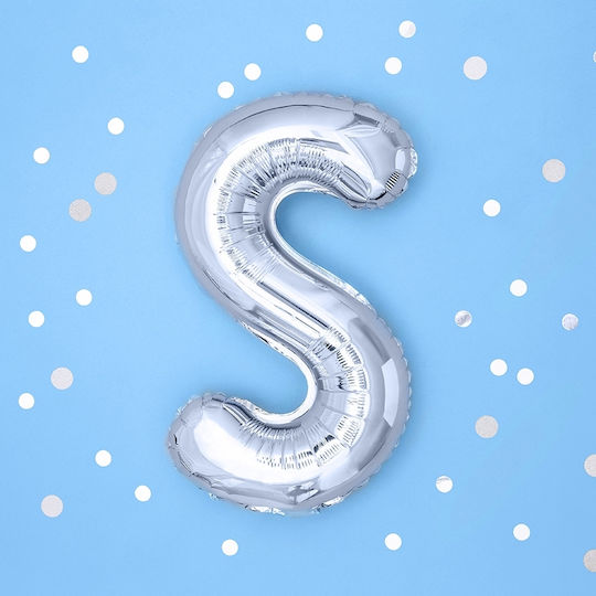 Letter Balloon S Silver 35cm