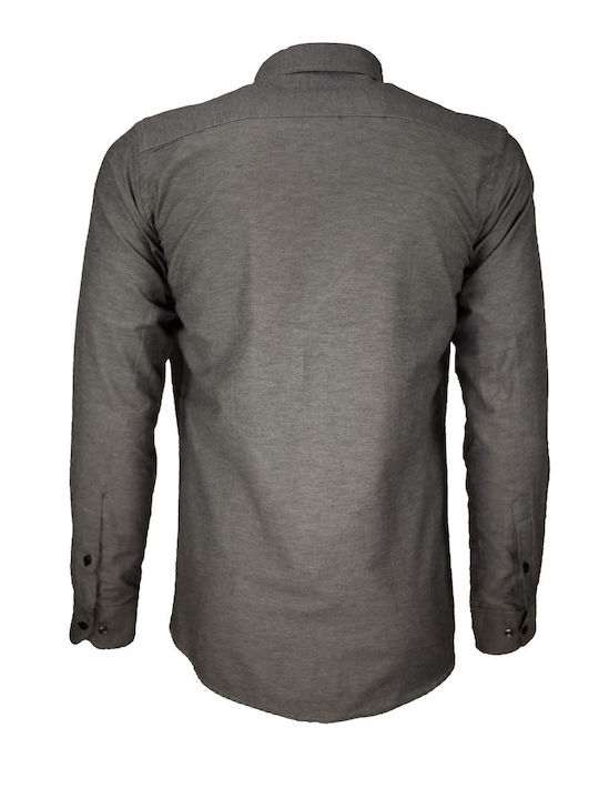 Canadian Country Men's Shirt Long Sleeve Gray