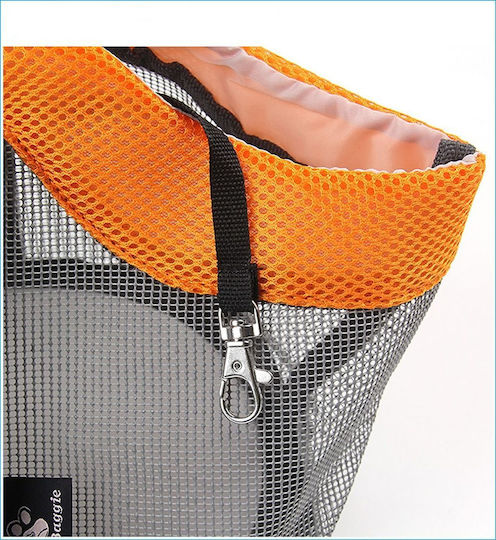 Summer Dog Cat Carrier Fully Ventilated Polyester Oxford Fabric Up to 5.5 kg M50xW20.5xH19.5cm Yellow