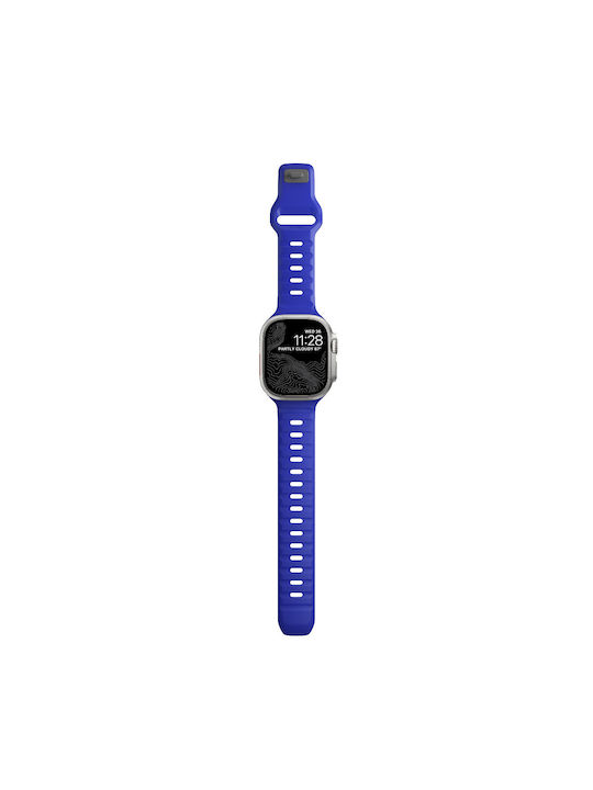 Nomad Кайшка Силиконов Син Galaxy Watch Ultra / Ultra 2 Apple Watch 44/45/46mm/Ultra 49mm Amazfit Verge