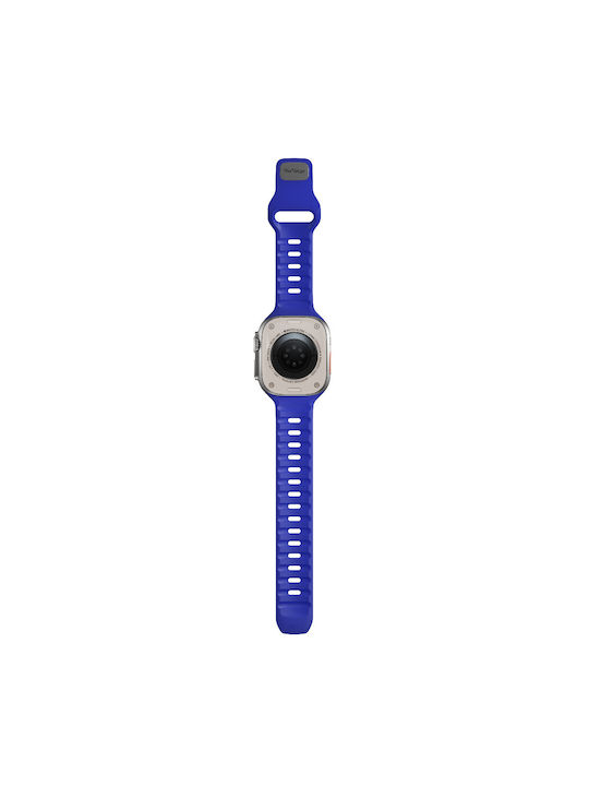 Nomad Кайшка Силиконов Син Galaxy Watch Ultra / Ultra 2 Apple Watch 44/45/46mm/Ultra 49mm Amazfit Verge