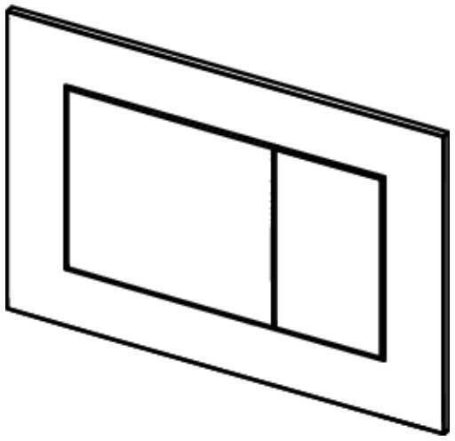 Tece Spülplatten für Toiletten Doppelspülung 9240422