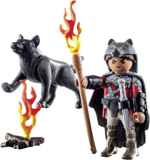 Playmobil Besonderes Plus Krieger mit Wolf für 4-10 Jahre