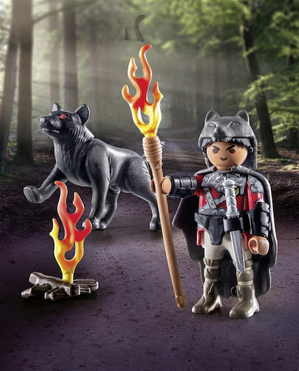 Playmobil Besonderes Plus Krieger mit Wolf für 4-10 Jahre