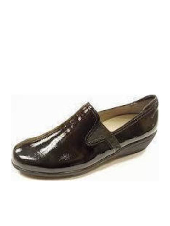 Δερμάτινα Γυναικεία Loafers σε Μαύρο Χρώμα