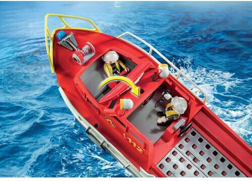 Playmobil Action-Helden Feuerwehr-Rettungsboot für 4-10 Jahre