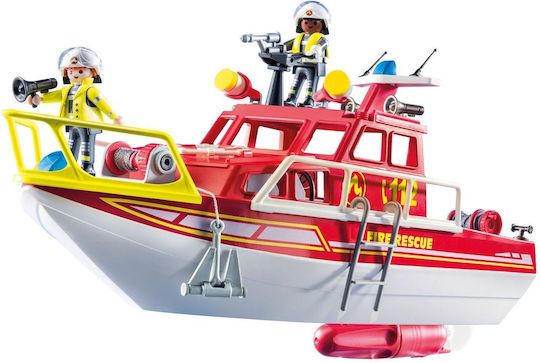 Playmobil Action-Helden Feuerwehr-Rettungsboot für 4-10 Jahre
