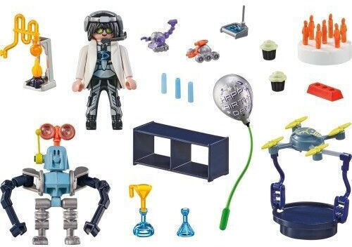 Playmobil MyLife Party At The Mad Scientist's Lab for 4-10 years old