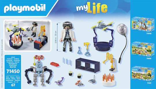 Playmobil MyLife Party At The Mad Scientist's Lab for 4-10 years old