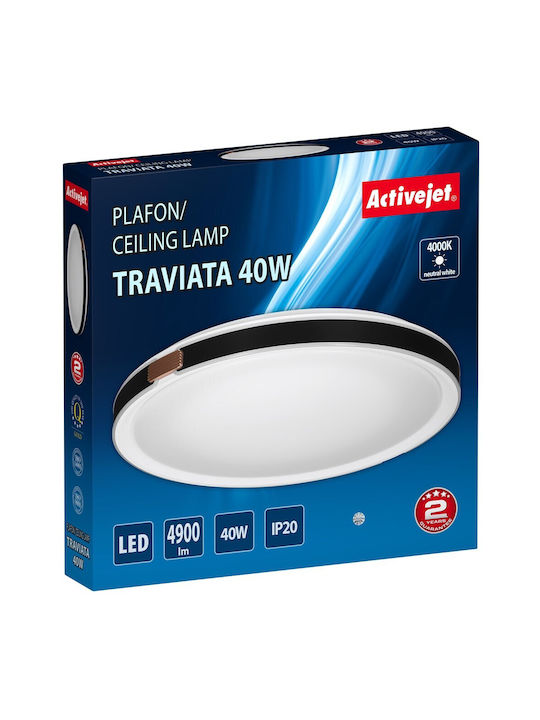 Active Jet Ceiling Mount Light Black with Integrated LED
