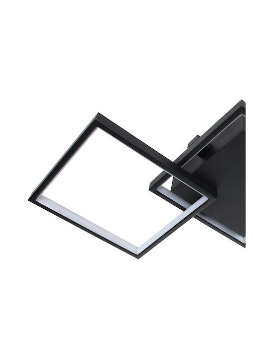Globobox Deckenleuchte 80cm Schwarz mit Integrierter LED