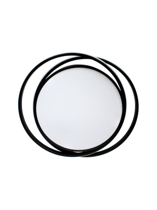 Globobox Deckenleuchte 52cm Schwarz mit Integrierter LED