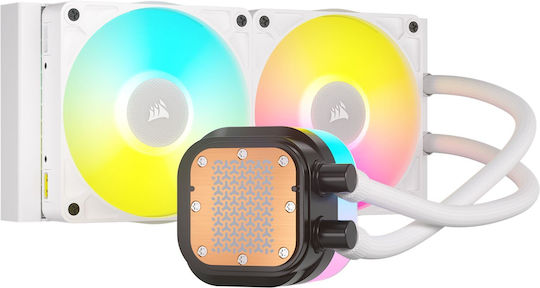 Corsair ICUE Link Titan 240 RX RGB Water Cooling AIO CPU with 2 120mm White Fans