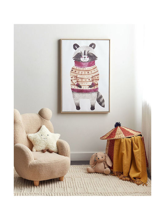 Beliani Kids Framed Canvas Wall Painting 63x93cm