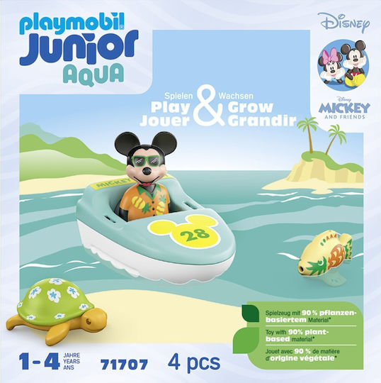 Playmobil Junior Mickey Mouse and his Chris-Craft for 1-4 years old