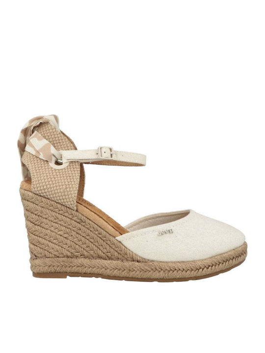 Damenplattformen im Espadrilles-Stil Khaki