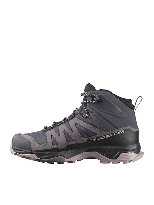 Salomon X Ultra 4 Mid GTX Women's Hiking Waterproof Boots With Gore-Tex Membrane Gray