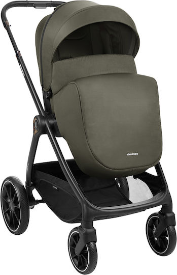 Kikka Boo Modena Reglabil 3 în 1 Cărucior pentru copii Potrivit pentru Nou-născut Verde armată 10kg