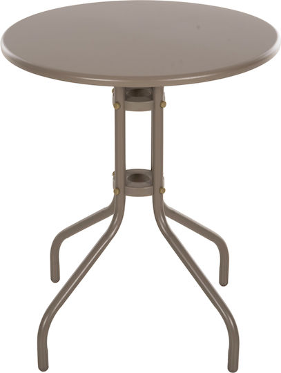 Tisch für kleine Außenbereiche Stabil Champagne 60x60x70cm