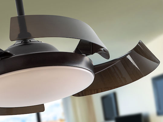 Enzo Ventilator De Tavan 106cm Cu Lentile De Mărire Negru
