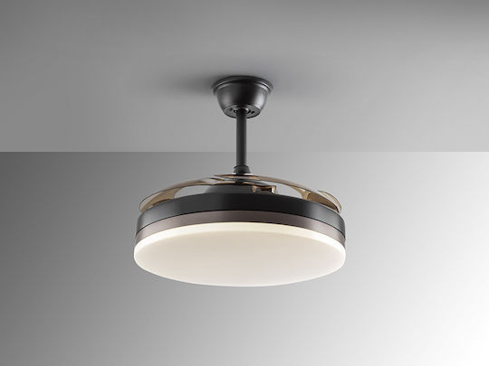Vento Ceiling Fan 35cm with Light Fixture Black