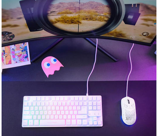 Trust GXT 928 Helox RGB Gaming Ποντίκι 6400 DPI Λευκό