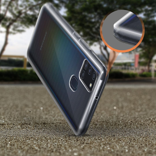 Калъф Samsung Galaxy A21s Силиконов Тънък Лек Akashi Прозрачен