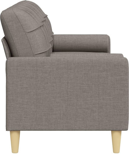 Canapea Cu Trei Locuri Taupe Cu Perne Decorative 226x77x80cm