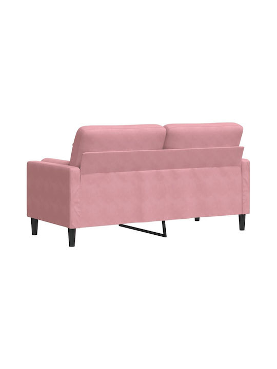 Cu două locuri Canapea Catifea Roz 157x77x80cm.