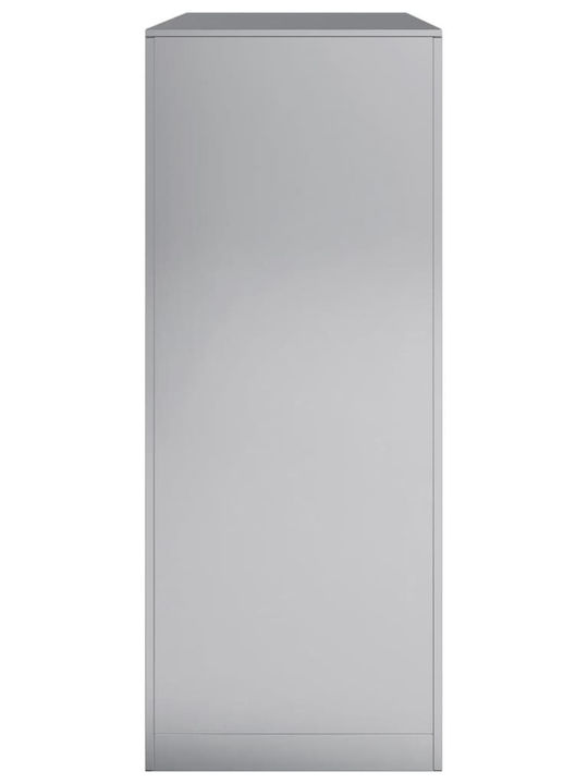 vidaXL Metallisch Regal Holzlagerung 100x40x100cm