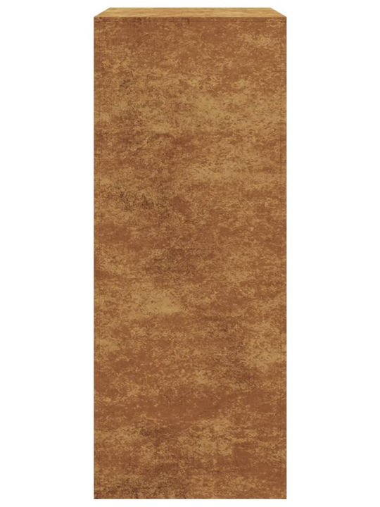 vidaXL Металик Рафт Съхранение на Дърва 60x40x100см Кафяв