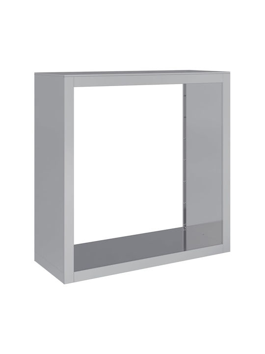 vidaXL Metallisch Regal Holzlagerung 100x40x100cm