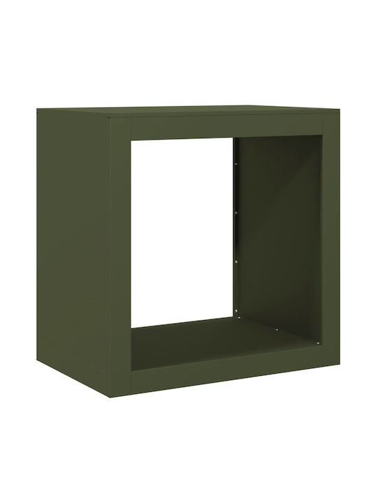 vidaXL Metallisch Regal Holzlagerung 60x40x60cm
