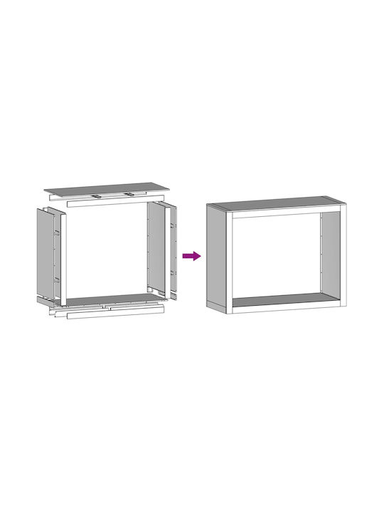 vidaXL Μεταλλικό Ράφι Αποθήκευσης Ξύλων 100x40x80cm Πράσινο