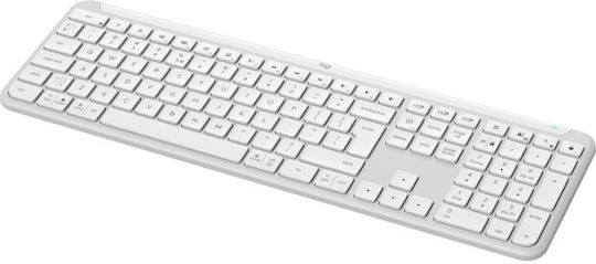 Logitech Signature Slim Ασύρματο Πληκτρολόγιο Αγγλικό US Offwhite