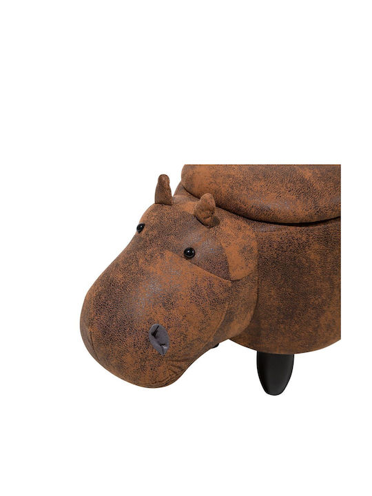 Παιδικό Σκαμπό Hippo Καφέ