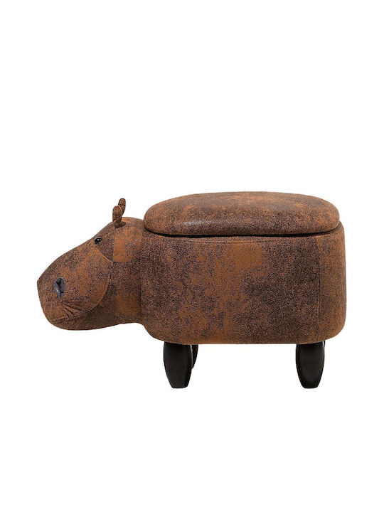 Παιδικό Σκαμπό Hippo Καφέ