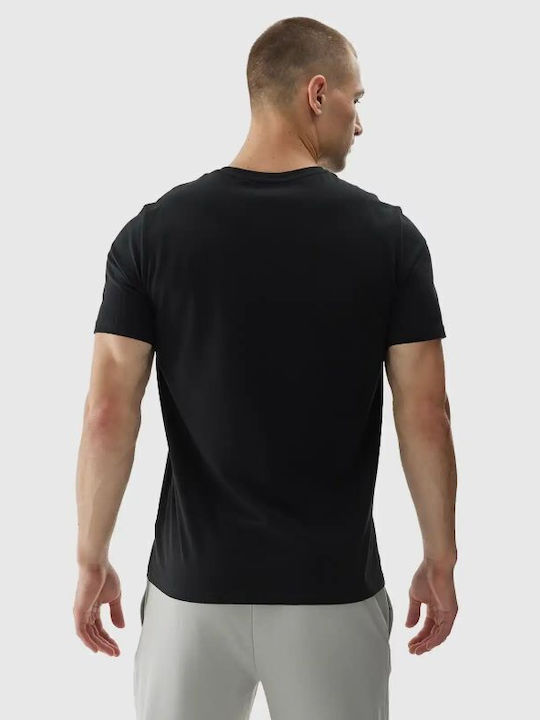 4F Men's Short Sleeve T-shirt Black