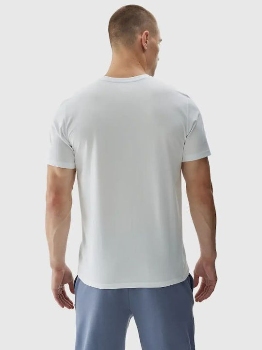 4F Men's Athletic T-shirt Short Sleeve White