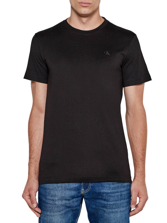 Calvin Klein Monologo Ανδρικό T-shirt Κοντομάνικο Black