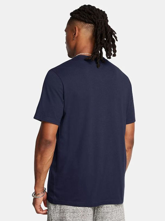 Under Armour Ανδρικό Αθλητικό T-shirt Κοντομάνικο Navy Μπλε