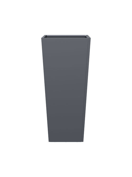 vidaXL Set 2 Planters Metal Charcoal