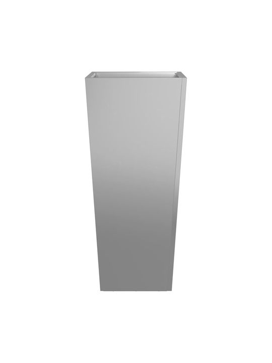 vidaXL Set 2 Blumenkästen Metall Grey