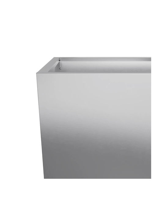 vidaXL Set 2 Blumenkästen Metall Grey