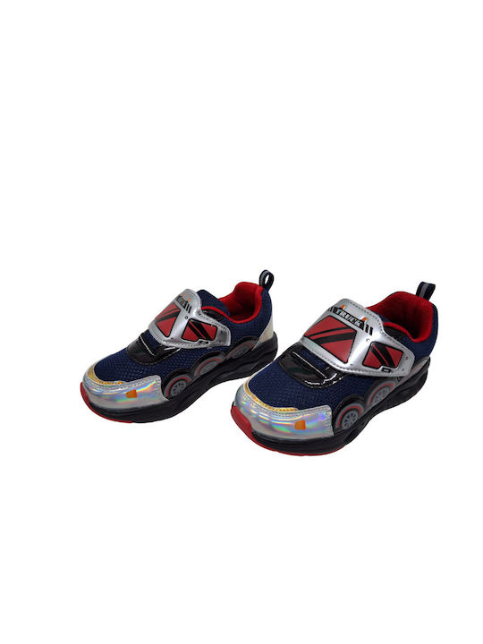 Bacio & Bacio Kids Sneakers Αθλητικά with Lights Navy Blue